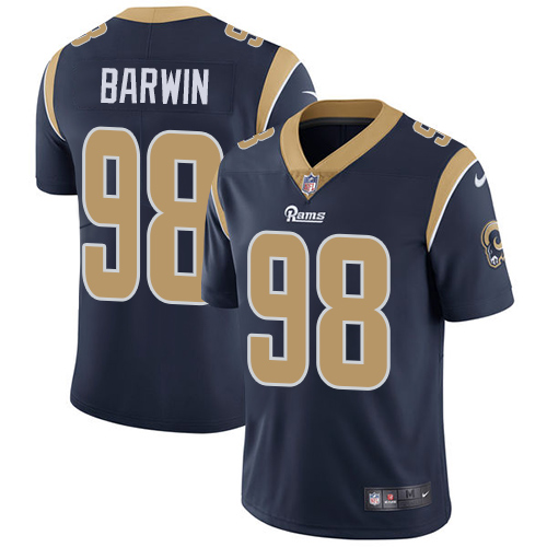 Nike Rams #98 Connor Barwin Navy Blue Team Color Men's Stitched NFL Vapor Untouchable Limited Jersey